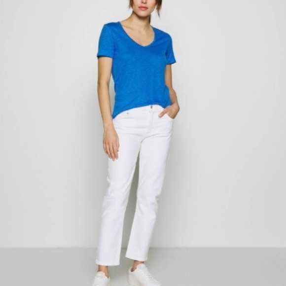 AGOLDE White Toni Mid Rise Straight Denim Jean Size 26 Evereve NEW NWT - Picture 1 of 11